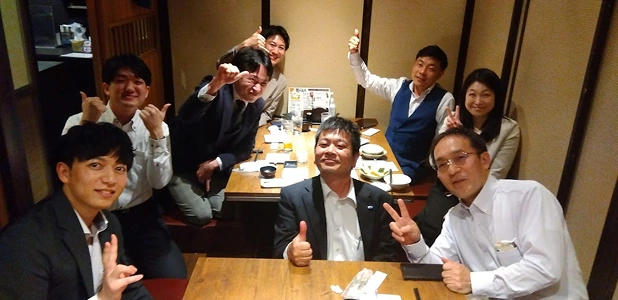 直営店研修（懇親会の様子）