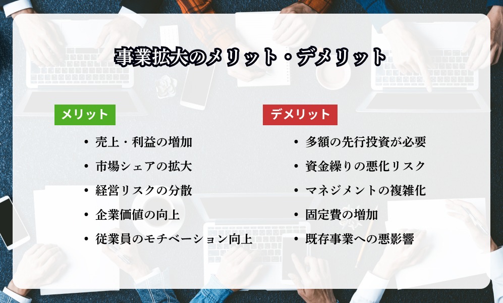 事業拡大のメリット・デメリット